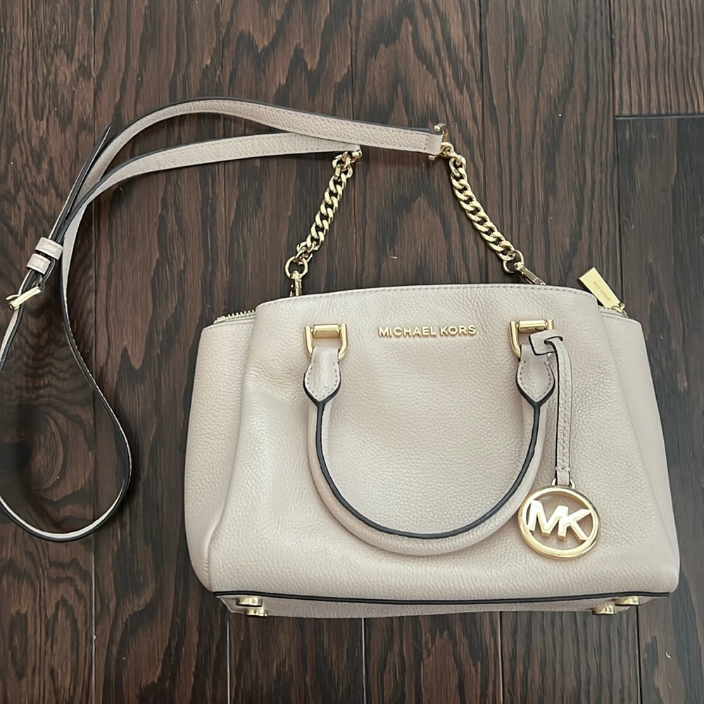 Michael Kors crossbody purse.  Light pink.